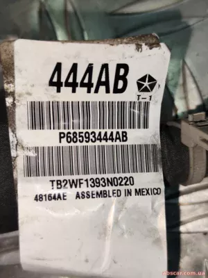 Проводка переднього бампера Jeep Compass 23-26 без парктроників під галоген 68593444AB
